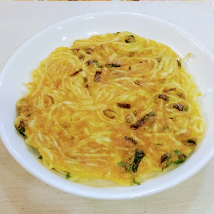 そうめんが残ったら★そうめんオムレツ